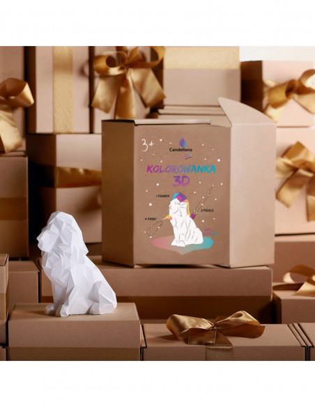 Kolorowanka 3D Lion Low-Poly