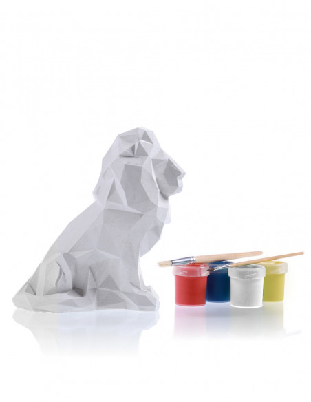 Kolorowanka 3D Lion Low-Poly