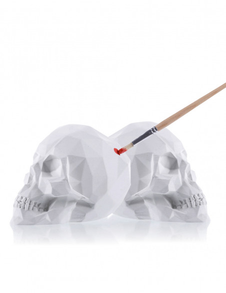 Kolorowanka 3D Skull Low-Poly Set of 2