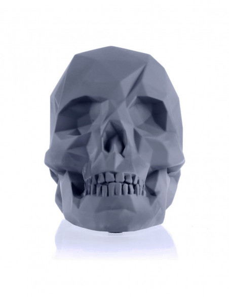 Podpórka do książek Skull Low-Poly Midnight Gray Poli