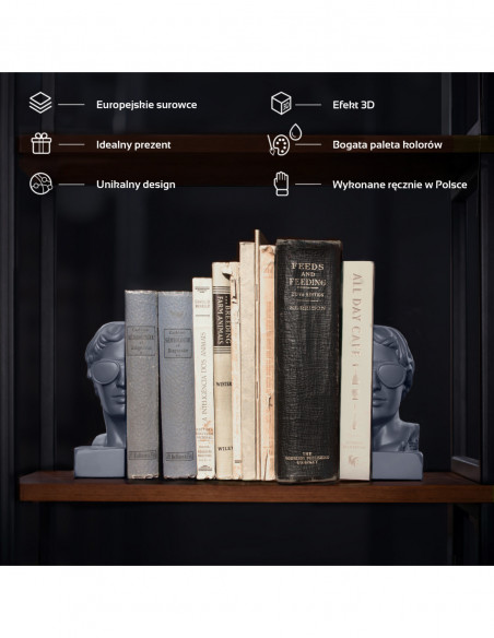 Podpórka do książek Ha Ha Hermes Midnight Gray Poli