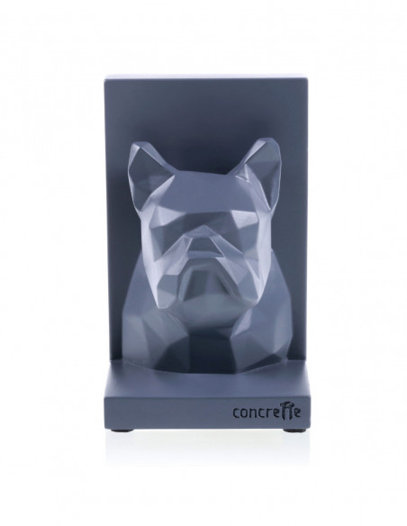 Podpórka do książek Bulldog Low-Poly Midnight Gray Poli