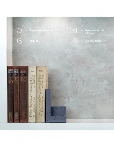 Podpórka do książek Loft Midnight Gray Poli