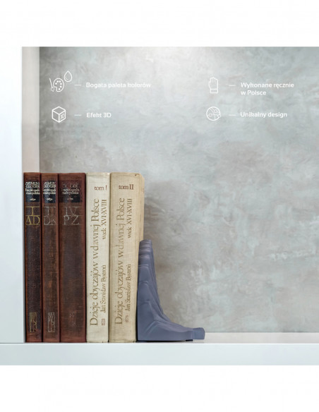 Podpórka do książek Home of Nature Midnight Gray Poli