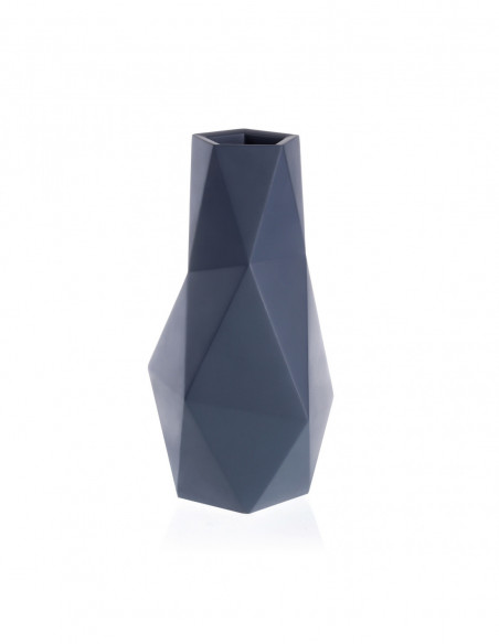 Wazon Low-Poly Midnight Gray Poli
