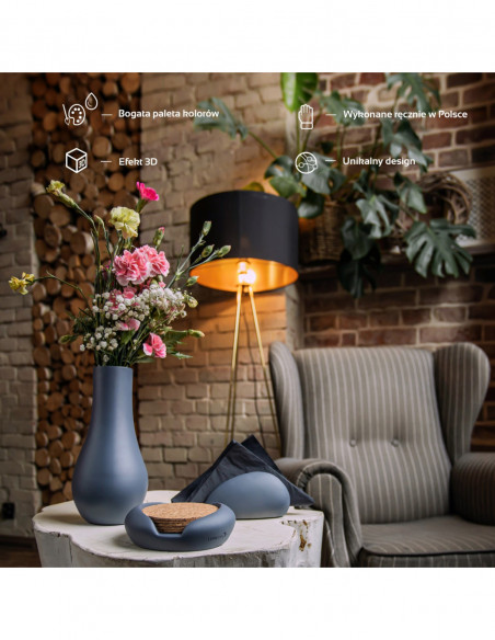 Wazon Smooth  Midnight Gray Poli