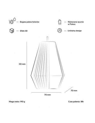 Świeca Rack Soft Steel