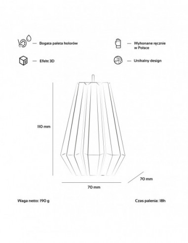 Świeca Rack Classic Gold