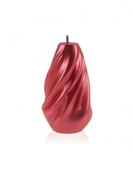 Świeca Soft Twist Red Metallic Medium