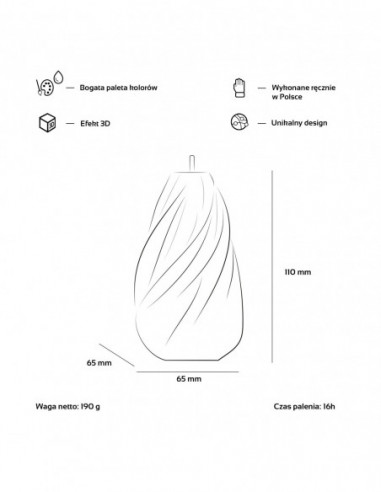 Świeca Soft Twist Steel Medium
