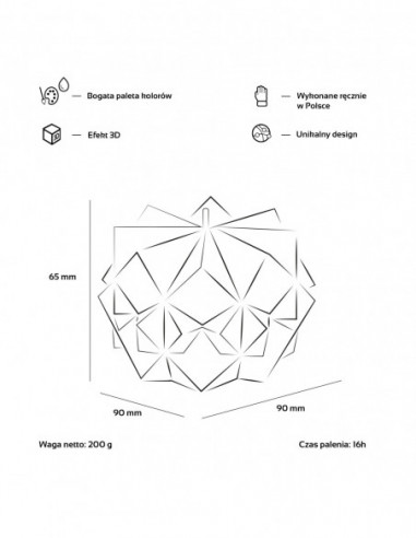 Świeca Spikes Brass