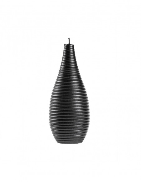 Świeca Spiral Lines Black Metallic