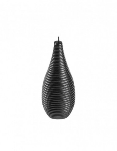 Świeca Spiral Lines Black Metallic