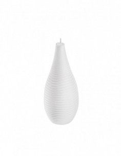 Świeca Spiral Lines White 2