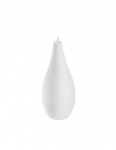 Świeca Spiral Lines White