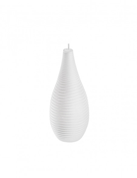 Świeca Spiral Lines White