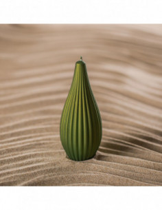 Świeca Static Lines Dark Green