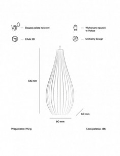 Świeca Static Lines Silver 2