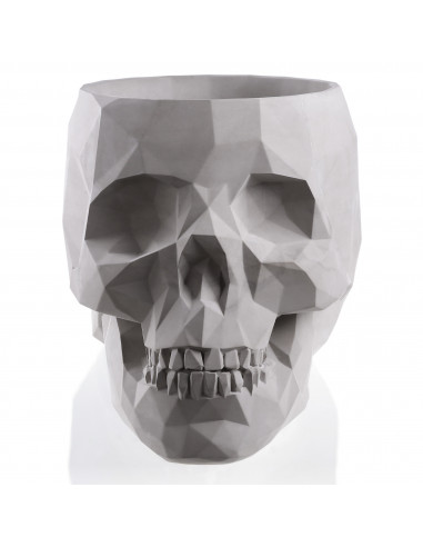 Donica Skull Low-Poly Unpainted 24 cm