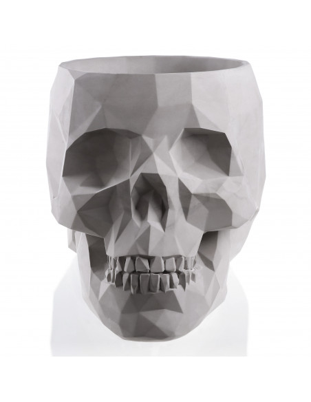 Donica Skull Low-Poly Unpainted 24 cm