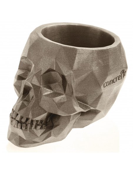 Donica Skull Low-Poly Brass Poli 24 cm