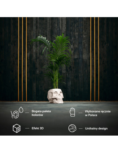 Donica Skull Low-Poly Light Beige...