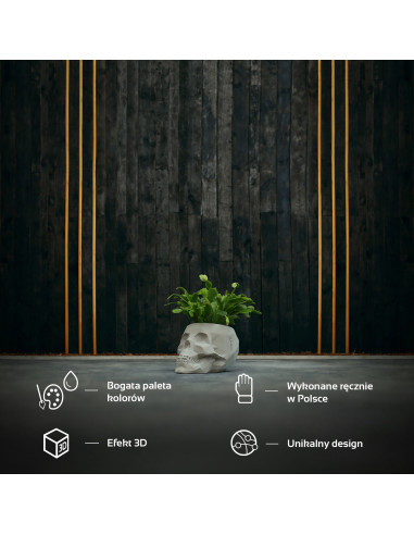 Donica Skull Low-Poly Unpainted  11 cm