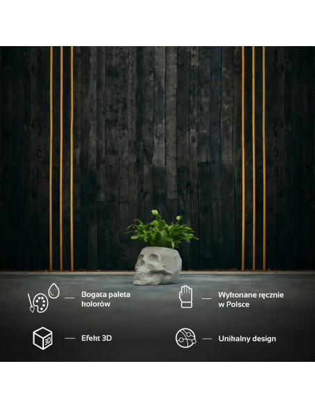 Donica Skull Low-Poly Unpainted  11 cm