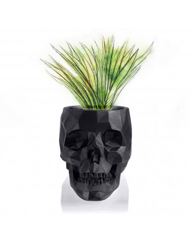 Donica Skull Low-Poly Black Metalic...