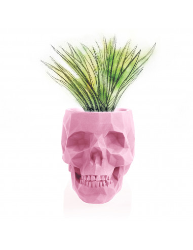 Donica Skull Low-Poly Candy Pink Poli...