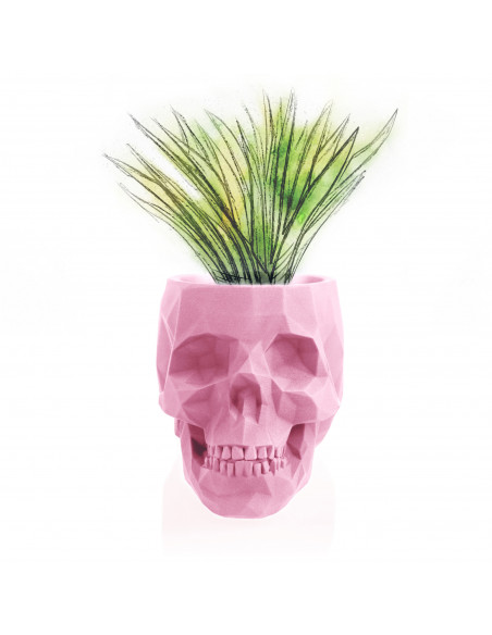 Donica Skull Low-Poly Candy Pink Poli  11 cm