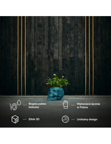 Donica Skull Low-Poly Dark Turquoise...