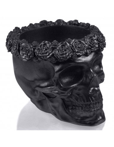 Donica Skull Flowers Black Mettalic...