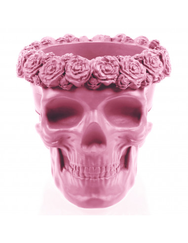 Donica Skull Flowers Candy Pink Poli...
