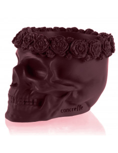 Donica Skull Flowers Maroon... 2