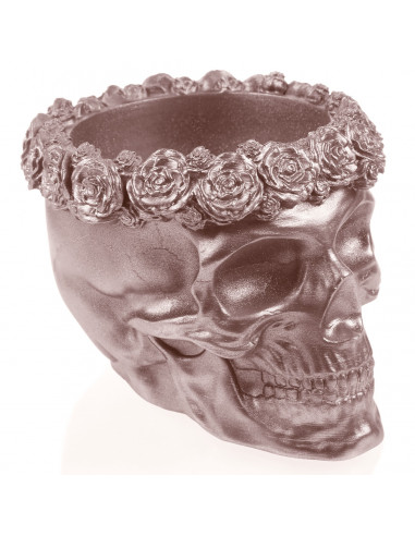 Donica Skull Flowers Rose Gold Poli...