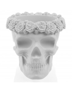 Donica Skull Flowers White... 2