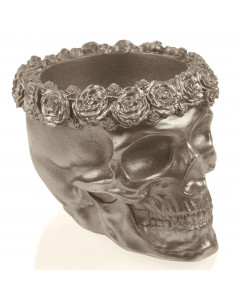 Donica Skull Flowers Brass...