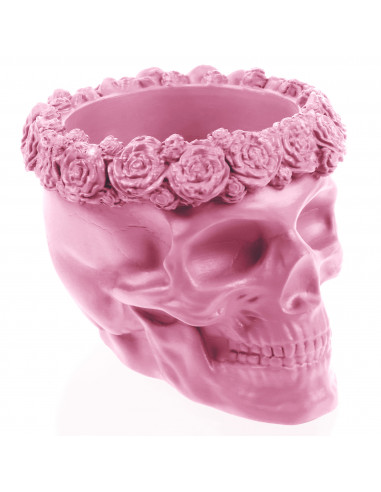 Donica Skull Flowers Candy Pink Poli...