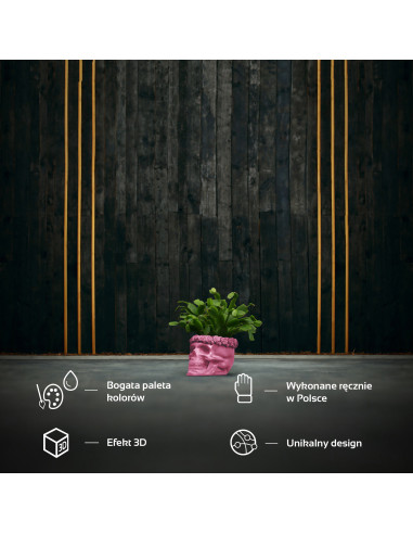 Donica Skull Flowers Candy Pink Poli...