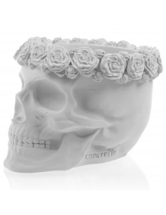 Donica Skull Flowers White...
