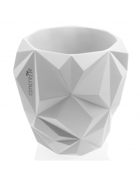 Donica Geometric White Poli 24 cm