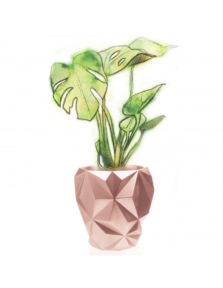 Donica Geometric Rose Gold Poli 24 cm