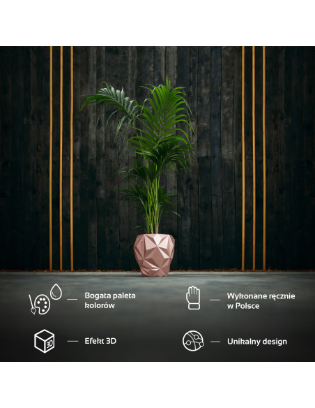 Donica Geometric Rose Gold Poli 24 cm