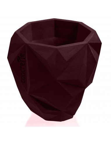 Donica Geometric Maroon Poli 24 cm
