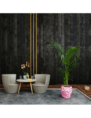 Donica Geometric Candy Pink Poli 24 cm