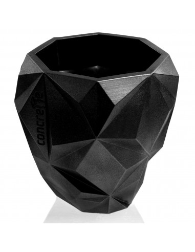 Donica Geometric Black Metallic Poli...