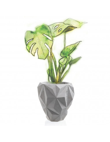 Donica Geometric Unpainted 19 cm