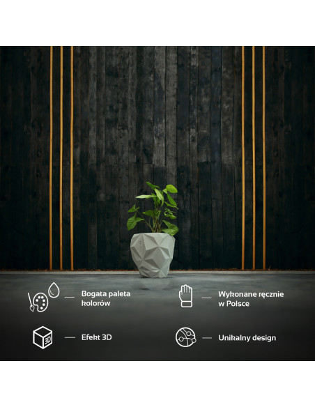 Donica Geometric Unpainted 19 cm