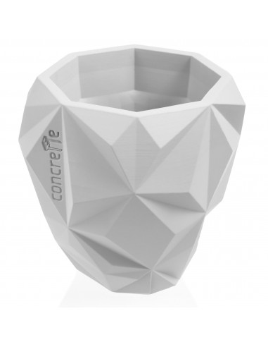 Donica Geometric White Poli 19 cm